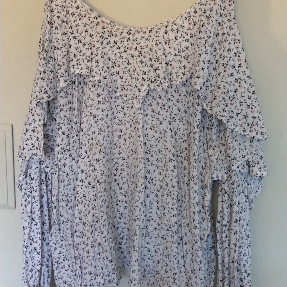 Darling White Floral Blouse